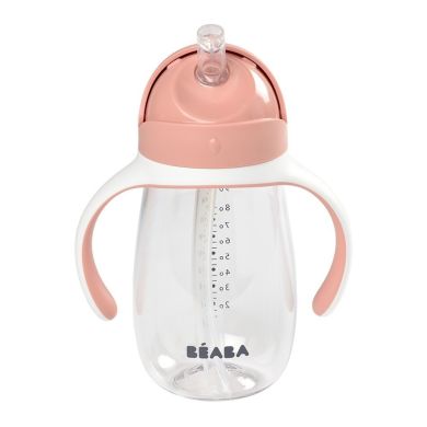 Поїльник з трубочкою Beaba Old Pink 300 мл рожевий 913480, Рожевий