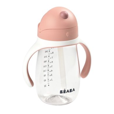 Поїльник з трубочкою Beaba Old Pink 300 мл рожевий 913480, Рожевий