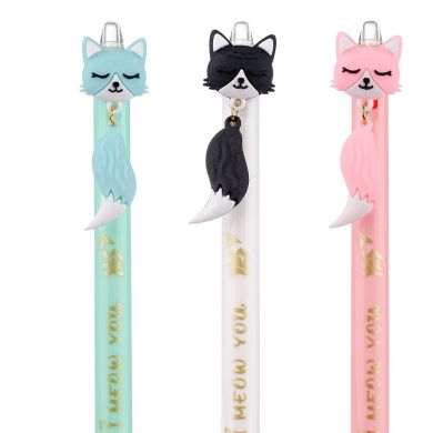 Ручка масляна &laquo;Color Cats&raquo; автоматична, 0,7 мм, синя YES 412010