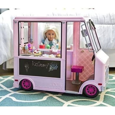 Транспорт для ляльок Our Generation Фургон з морозивом рожевий BD37363Z