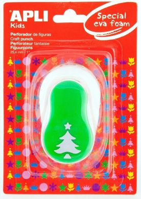 Дырокол фигурный для бумаги в форме «Рождественской елки», Apli Kids 000013303