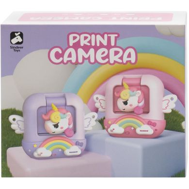 Дитяча моментальна камера Purple Unicorn / дитячий полароїд XIE SHENG TOYS M9-U