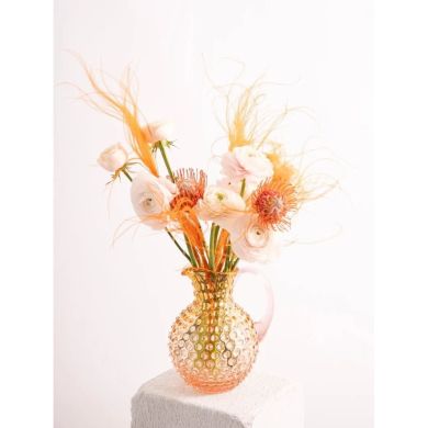 Глечик Sunrise Hobnail 2л, янтарно-рожевий KLIMCHI 16184/2000-8572/27