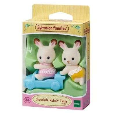 Ігровий набір Sylvanian Families Шоколадні Кролики-двійнята на машинці 5420