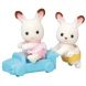 Ігровий набір Sylvanian Families Шоколадні Кролики-двійнята на машинці 5420