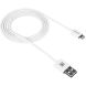Кабель Canyon Lightning USB for Apple 1 м, white (Round cable) CNE-CFI1W
