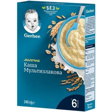 Каша молочна &laquo;Мультизлакова&raquo; Gerber 12449174 7613039834336