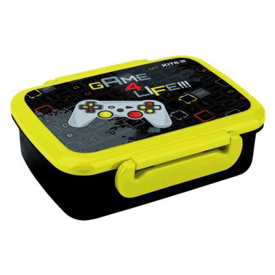 Ланчбокс Game 4 Life 420 ml Kite K22-160-1, Чорний