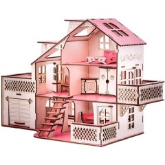 Ляльковий будинок GoodPlay 57х27х35 см з гаражем В 010