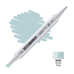 Маркер спиртовой двухсторонний Sketchmarker, Арктический серый SMBG083