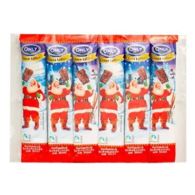 Молочные шоколадки на палочке Christmas 6*13г Only 0096450