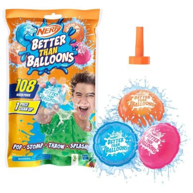 Набір іграшковий, водний Водяні кулі, 108 шт, серія Nerf Better Than Balloons F8742
