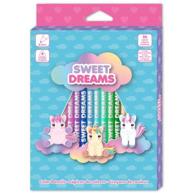 Набір олівців 36 шт трикутник в упаковці Sweet Dreams KL11246