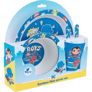 Набір посуду з бамбуку DC Comics (5 предметів) Kite DC22-313
