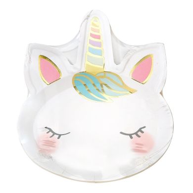 Одноразові тарілки Talking Tables We Heart Unicorns паперові 8 шт. UNICORN-PLATE-FACE