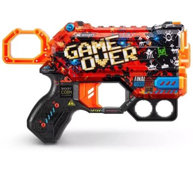 Швидкострільний бластер X-SHOT Skins Menace Game Over (8 патронів), 36515B