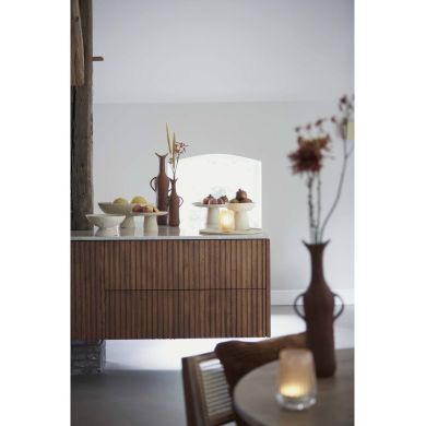Тарілка на підставці &Oslash;20,5x18 см OTA пісочно-коричнева Light&Living 6613782