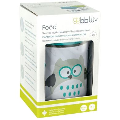 Термоконтейнер bbluv &trade; Fo&ouml;d для харчових продуктів з ложкою B0122-A, Білий