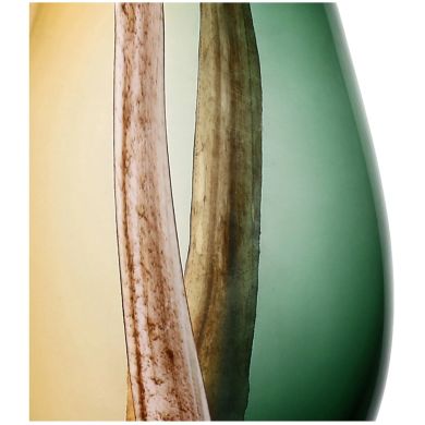Ваза скляна SULLATELA зелена S 18x11x25H Rituali Domestici U30736109P00