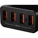 Зарядний пристрій Canyon Universal 4xUSB із захистом від перенапруг,black(In. 100V-240V,Out. 5V-5A) CNE-CHA06B