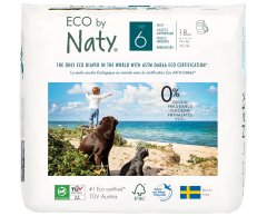 Одноразові дитячі трусики-підгузки Eco By Naty розмір 6, 18 шт 244114 7330933031332, XXL
