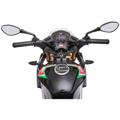 Електромотоцикл Aprilia Tuono V4 1100 RR, чорний Italy Design, 12В Jamara 46589 4042774464196