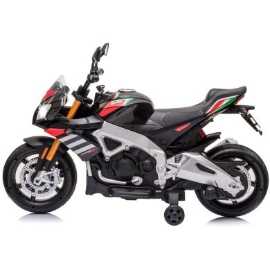 Електромотоцикл Aprilia Tuono V4 1100 RR, чорний Italy Design, 12В Jamara 46589 4042774464196