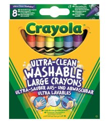 Набор большого воскового мела (ultra-clean washable),8 шт Crayola 256317.012