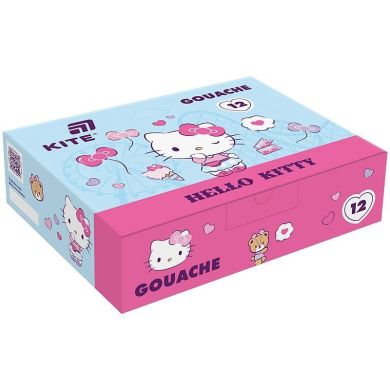 Гуаш, 12 кольорів, 20мл Hello Kitty Kite HK25-063