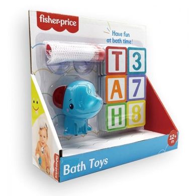 Іграшка Слоненя з набором літер та цифр для гри з водою, Fisher-Price GMBT004C