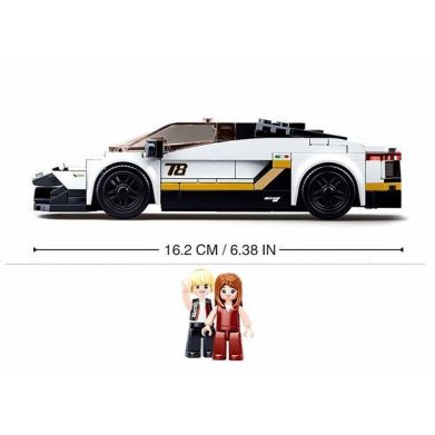 Конструктор SLUBAN M38-B0957 Model Bricks: Гоночна машина 276 деталей