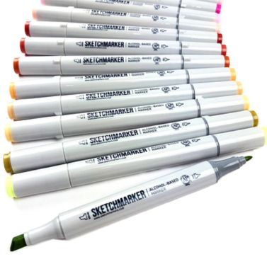 Маркер спиртовой двухсторонний Sketchmarker, Тусклая сепия SM-Y82