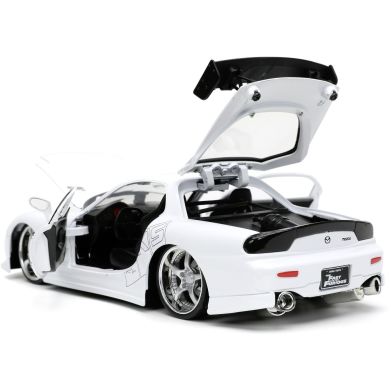 Машина металева Jada Форсаж Мазда RX-7 (1993), біла, масштаб 1:24, 8+ JADA 253203065