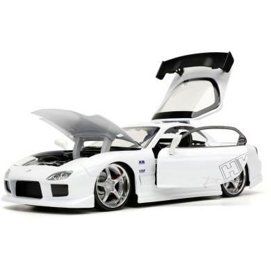 Машина металева Jada Форсаж Мазда RX-7 (1993), біла, масштаб 1:24, 8+ JADA 253203065