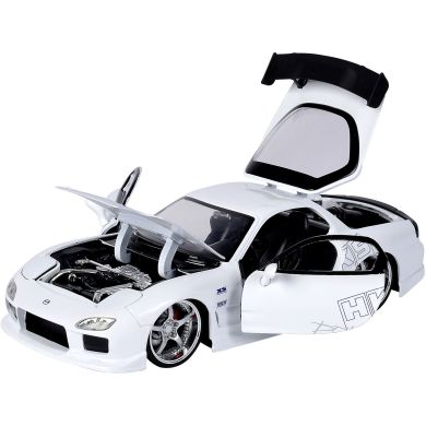Машина металева Jada Форсаж Мазда RX-7 (1993), біла, масштаб 1:24, 8+ JADA 253203065