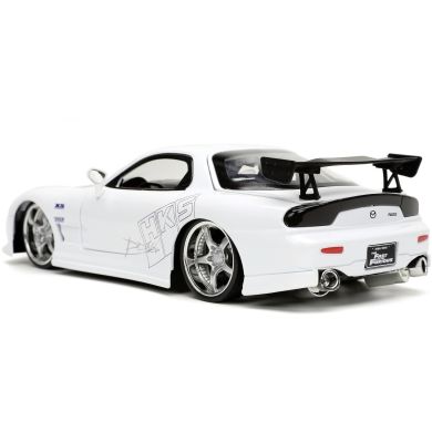 Машина металева Jada Форсаж Мазда RX-7 (1993), біла, масштаб 1:24, 8+ JADA 253203065