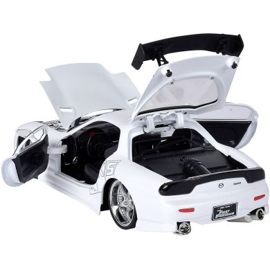 Машина металева Jada Форсаж Мазда RX-7 (1993), біла, масштаб 1:24, 8+ JADA 253203065