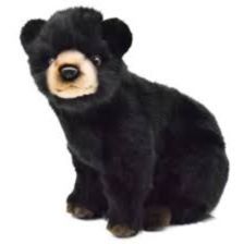 Мягкая игрушка Черный медвежонок, высота 24 см 7040