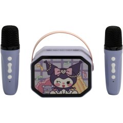 Дитячий караоке-набір із динаміком та двома мікрофонами Kuromi XIE SHENG TOYS K9-KU