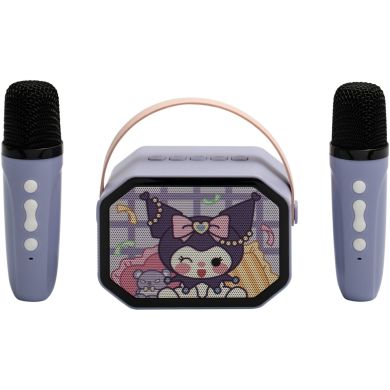 Дитячий караоке-набір із динаміком та двома мікрофонами Kuromi XIE SHENG TOYS K9-KU