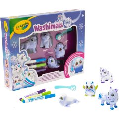 Набір для творчості Арктичні тварини, 4 тваринки та 3 фломастери Crayola 74-7514-W