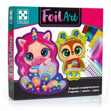 Набор для творчества Vladi Toys Фоил арт Очаровательные животные VT4433-10