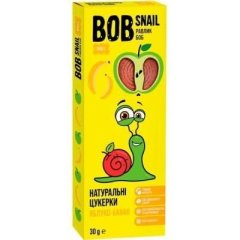 Натуральні цукерки Bob Snail Равлик Боб Яблуко-Банан 30 г 4820219344261