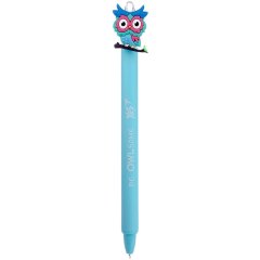 Ручка масляная Cute owl автоматическая, 0,7 мм, синяя YES 412007