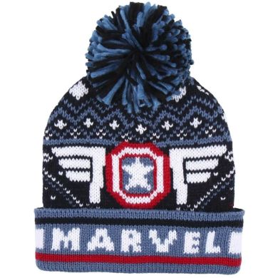 Шапка з помпоном Cerda Jacquard Avengers Капітан Америка CERDA-2200007973