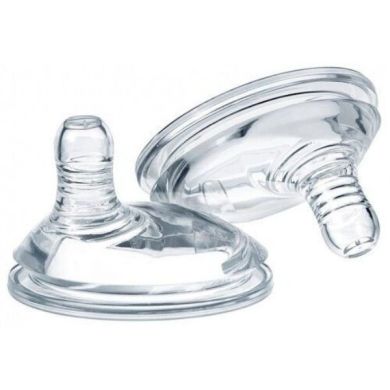 Соска силіконова Tommee Tippee Середній потік (2шт) Tomme Tipee 17 390
