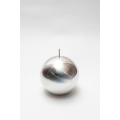Свічка куля Срібний титан 100мм Candele Firenze BL000100T025 8026159002780