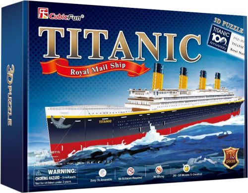 Тривимірна головоломка-конструктор Титанік великий Cubic Fun T4011h
