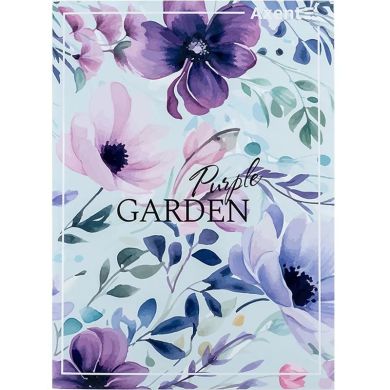 Тетрадь для записей А4, 96 листов, клетка, Purple Garden Axent 4782-6-A
