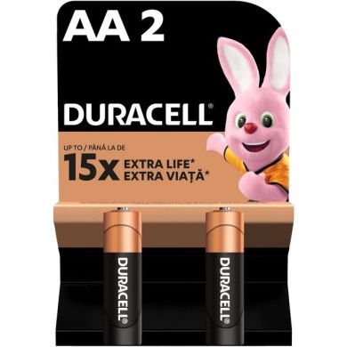 Батарейки алкаліновi DURACELL Basic AA 1.5V LR6 2 шт 5000394076921